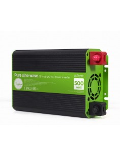 EnerGenie EG-PWC-PS500-01 adaptador e inversor de corriente Auto 500 W Negro, Verde 2