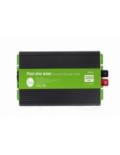EnerGenie EG-PWC-PS2000-01 adaptador e inversor de corriente Auto 2000 W Negro, Verde