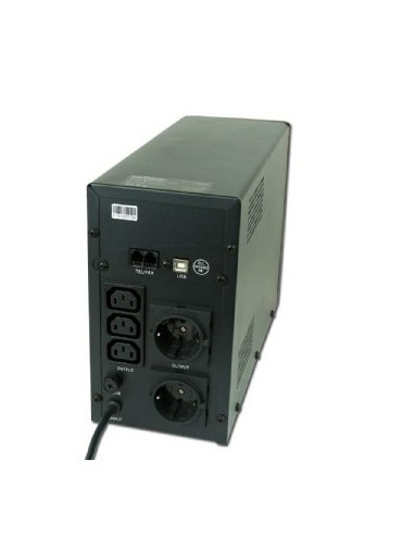 Gembird EG-UPS-033 sistema de alimentación ininterrumpida (UPS) Línea interactiva 1,2 kVA 720 W 3 salidas AC