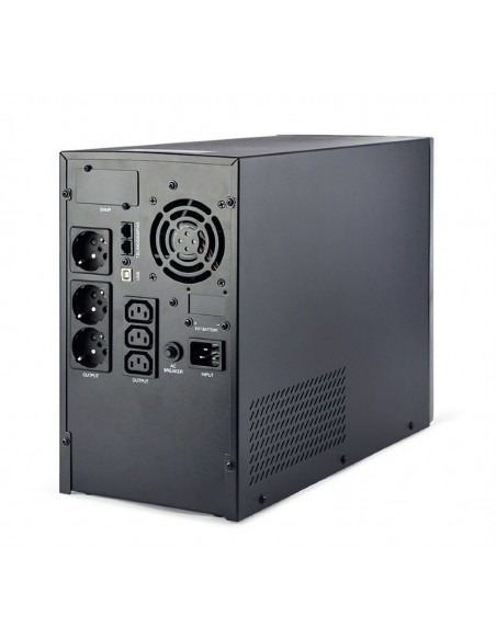 Gembird EG-UPS-PS3000-02 sistema de alimentación ininterrumpida (UPS) Línea interactiva 3 kVA 2400 W 6 salidas AC