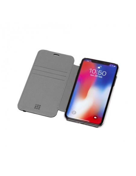 Moleskine ET9CBPXRCLR funda para teléfono móvil 15,5 cm (6.1") Folio Negro, Transparente