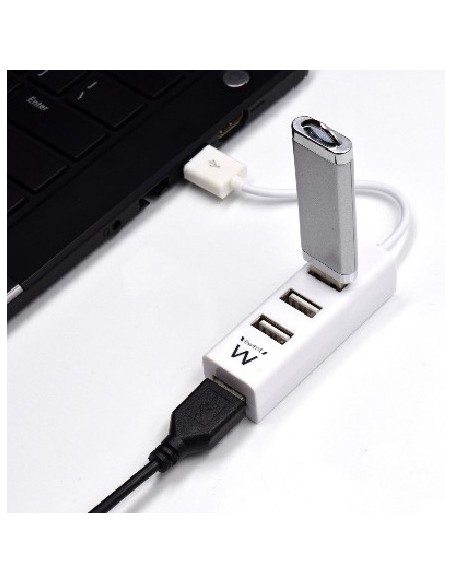 Ewent EW1122 hub de interfaz USB 2.0 Blanco