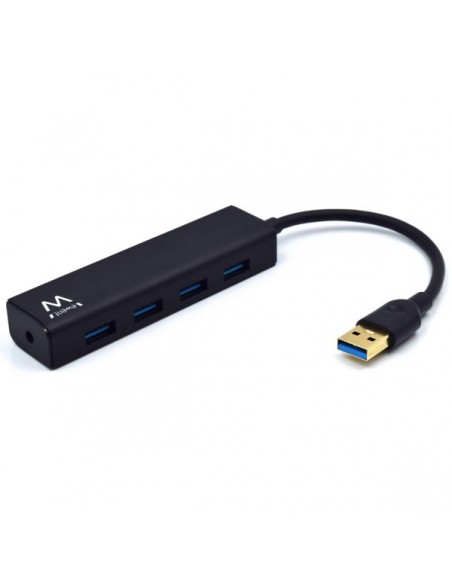 Ewent EW1136 hub de interfaz USB 3.2 Gen 1 (3.1 Gen 1) Type-A 480 Mbit s Negro Ewent EW1136 hub de interfaz USB 3.2 Gen 1 (3.1 Gen 1) Type-A 480 Mbit s Negro