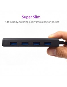 Ewent EW1136 hub de interfaz USB 3.2 Gen 1 (3.1 Gen 1) Type-A 480 Mbit s Negro 2