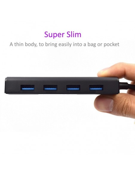 Ewent EW1136 hub de interfaz USB 3.2 Gen 1 (3.1 Gen 1) Type-A 480 Mbit s Negro Ewent EW1136 hub de interfaz USB 3.2 Gen 1 (3.1 Gen 1) Type-A 480 Mbit s Negro