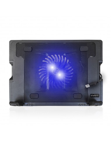 Ewent EW1258 almohadilla fría 43,2 cm (17") 1000 RPM Negro