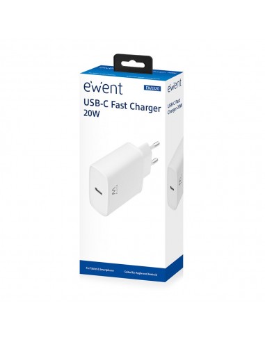 Ewent EW1320 cargador de dispositivo móvil Smartphone, Universal Blanco Corriente alterna Interior
