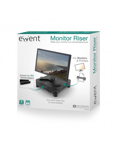 Ewent EW1280 soporte para monitor Negro Escritorio
