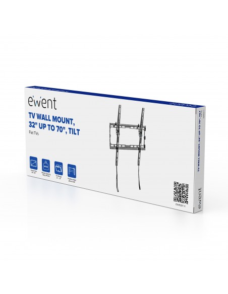 Ewent EW1507 soporte para TV 177,8 cm (70") Negro