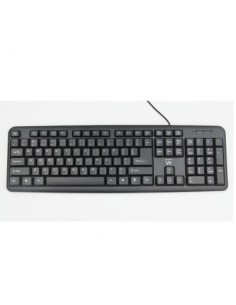 Ewent EW3109 teclado USB + PS 2 Negro