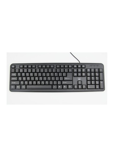 Ewent EW3109 teclado USB + PS 2 Negro