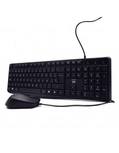 Ewent EW3006 teclado Ratón incluido USB QWERTY Español Negro 2
