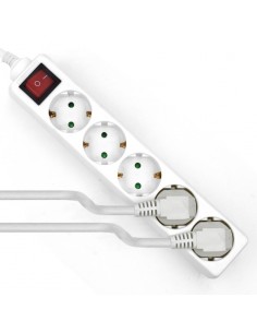 Ewent EW3916 base múltiple 1,5 m 5 salidas AC Interior Blanco 2