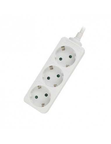 Ewent EW3958 base múltiple 1,5 m 3 salidas AC Interior Blanco