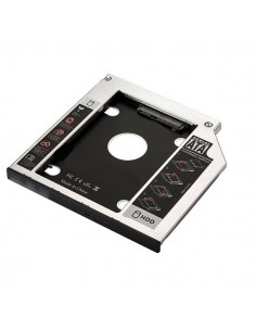 Ewent EW7003 funda para disco duro externo Acrilonitrilo butadieno estireno (ABS), Aluminio Negro, Blanco