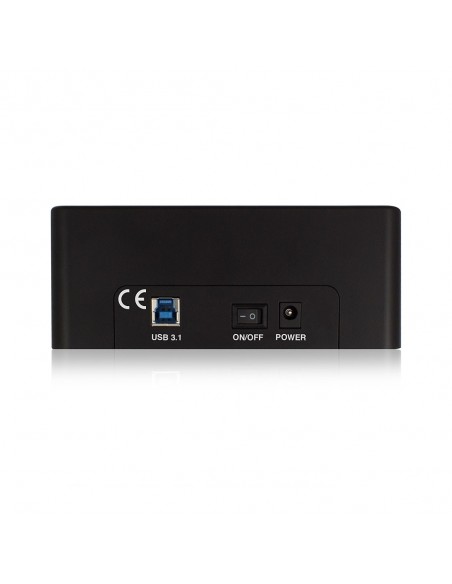 Ewent EW7014 base de conexión para disco duro USB 3.2 Gen 1 (3.1 Gen 1) Type-A Negro