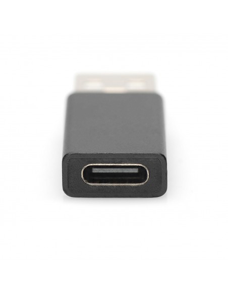 Ewent EW9650 cambiador de género para cable USB Type-A USB Tipo C Negro