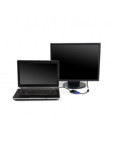 Ewent EW9864 adaptador de cable de vídeo 0,2 m HDMI VGA, 3.5mm Negro