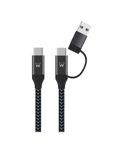 Ewent EW9918 cable USB 1 m USB 3.2 Gen 1 (3.1 Gen 1) USB C Negro