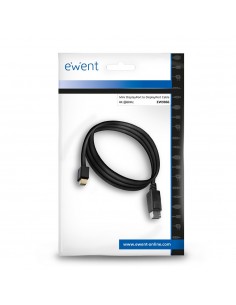 Ewent EW9866 cable DisplayPort 2 m Mini DisplayPort Negro