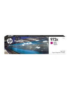 HP Cartucho magenta original PageWide 973X de alto rendimiento