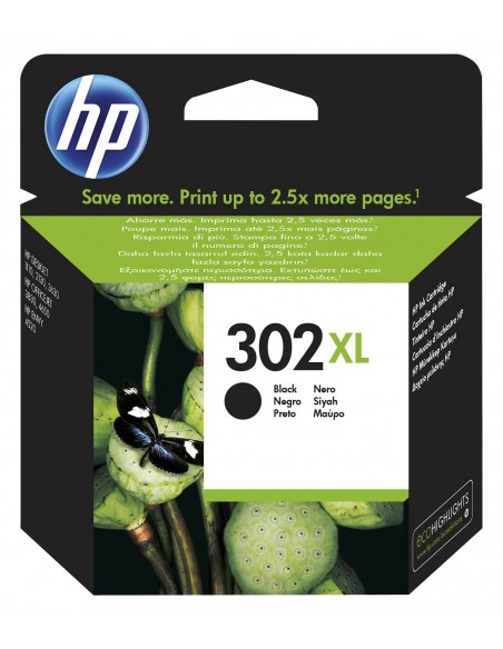 HP Cartucho de tinta original 302XL de alta capacidad negro