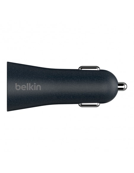 Belkin F7U076BT04-BLK cargador de dispositivo móvil Smartphone Negro Encendedor de cigarrillos Carga rápida Auto