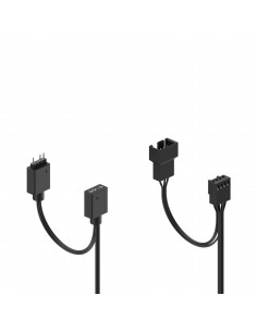 Fractal Design Aspect 12 RGB PWM Carcasa del ordenador Ventilador 12 cm Negro 3 pieza(s)