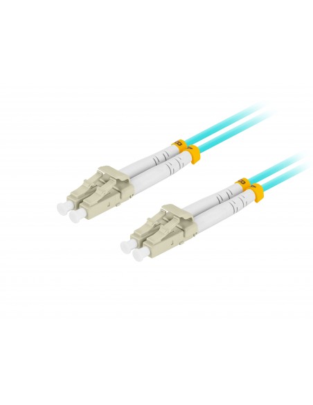 Lanberg FO-LULU-MD31-0030-TQ cable de fibra optica 3 m LC OM3 Color aguamarina