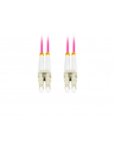 Lanberg FO-LULU-MD41-0010-VT cable de fibra optica 1 m LC OM4 Violeta
