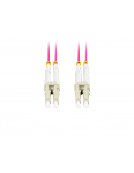 Lanberg FO-LULU-MD41-0010-VT cable de fibra optica 1 m LC OM4 Violeta