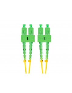 Lanberg FO-SASA-SD11-0020-YE cable de fibra optica 2 m SC G.657.A1 Verde, Amarillo