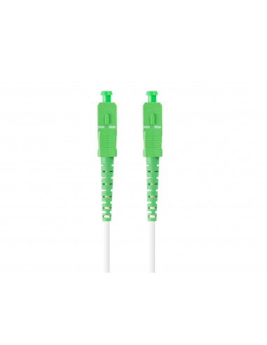 Lanberg FO-SASA-SS21-0050-WH cable de fibra optica 5 m SC G.657.A2 Verde, Blanco