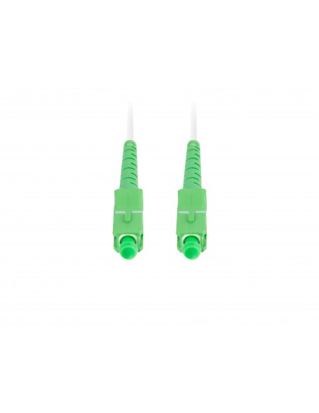 Lanberg FO-SASA-SS21-0050-WH cable de fibra optica 5 m SC G.657.A2 Verde, Blanco