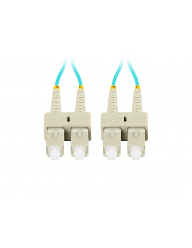 Lanberg FO-SUSU-MD31-0010-TQ cable de fibra optica 1 m SC OM3 Color aguamarina