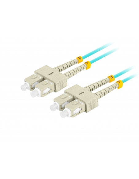 Lanberg FO-SUSU-MD31-0010-TQ cable de fibra optica 1 m SC OM3 Color aguamarina