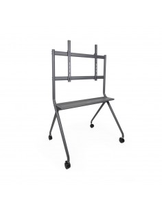 TooQ iSTAND Soporte de Suelo con Ruedas para Pantallas 50"- 86", Gris