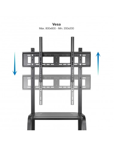 TooQ Coloso Soporte de Suelo con Ruedas para Pantalla 37"-100"