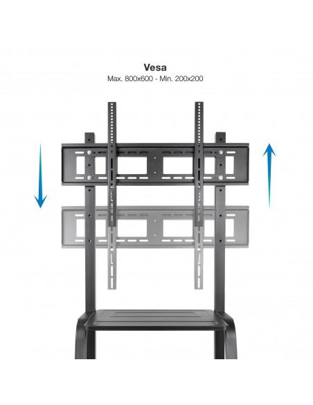 TooQ Coloso Soporte de Suelo con Ruedas para Pantalla 37"-100"