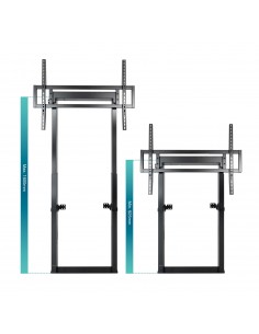 TooQ HIPERIÓN Soporte de Suelo Pared Fijo para Pantallas 55"-100", Negro 2