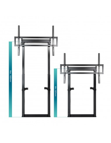 TooQ HIPERIÓN Soporte de Suelo Pared Fijo para Pantallas 55"-100", Negro