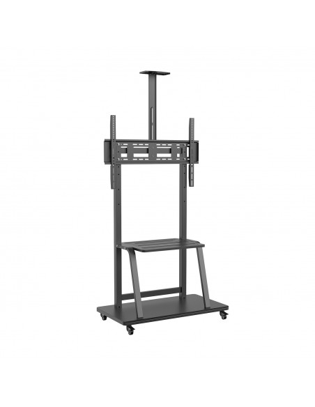AISENS Soporte de Suelo ECO con Rueda, Bandeja para DVD y Soporte de Cámara para Monitor TV 150Kg de 37-100, Negro AISENS Soporte de Suelo ECO con Rueda, Bandeja para DVD y Soporte de Cámara para Monitor TV 150Kg de 37-100, Negro