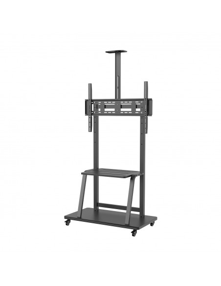 AISENS Soporte de Suelo ECO con Rueda, Bandeja para DVD y Soporte de Cámara para Monitor TV 150Kg de 37-100, Negro AISENS Soporte de Suelo ECO con Rueda, Bandeja para DVD y Soporte de Cámara para Monitor TV 150Kg de 37-100, Negro
