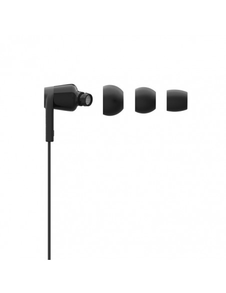 Belkin ROCKSTAR Auriculares Alámbrico Dentro de oído Llamadas Música USB Tipo C Negro