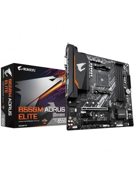 Gigabyte B550M AORUS ELITE AMD B550 Zócalo AM4 micro ATX Gigabyte B550M AORUS ELITE AMD B550 Zócalo AM4 micro ATX