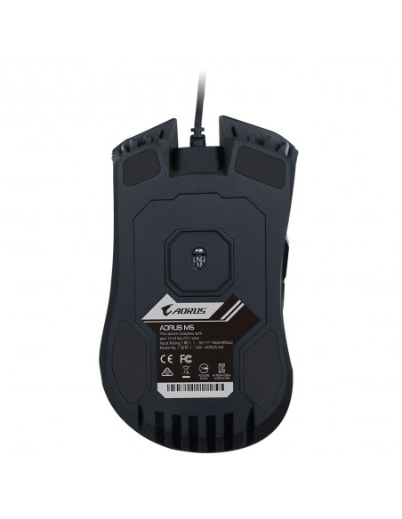 Gigabyte AORUS M5 ratón mano derecha USB tipo A Óptico 16000 DPI
