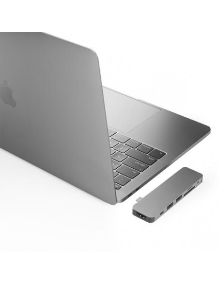 HYPER GN21D-GRAY base para portátil y replicador de puertos Gris