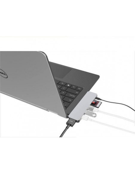 HYPER GN21D-GRAY base para portátil y replicador de puertos Gris