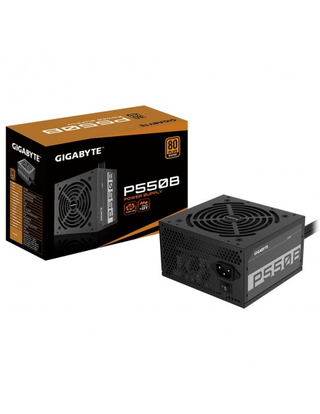 Gigabyte P550B unidad de fuente de alimentación 550 W 20+4 pin ATX ATX Negro