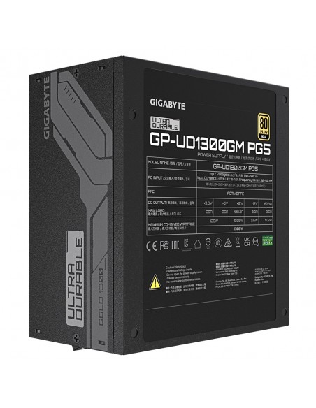 Gigabyte UD1300GM PG5 unidad de fuente de alimentación 1300 W 20+4 pin ATX ATX Negro